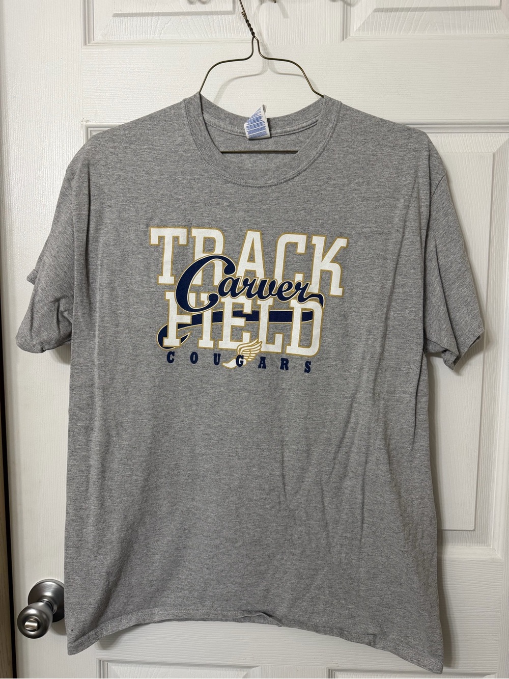 Gildan Gray Carver Track & Field Cougars Tee